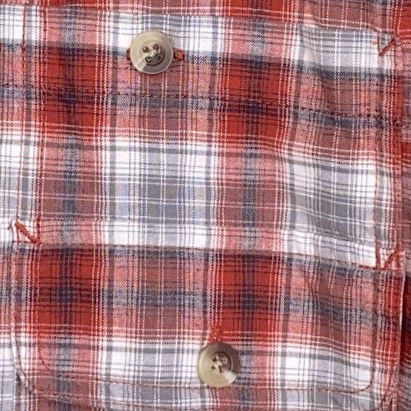 Red Head Men’s Sz 5XL Red Black Plaid Cotton Fishing Casual Button Down Shirt - Picture 2 of 5